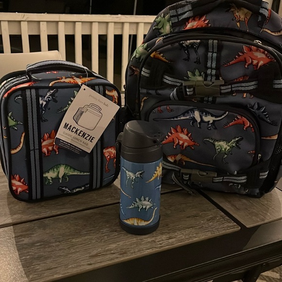 Pottery Barn Kids Other - ONLY (2)items: POTTERY BARN  Mackenzie Dino Back Pack; NEW Thermos NEW LUNCH Box